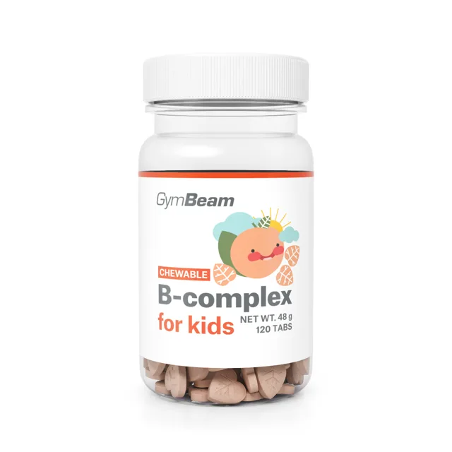 GymBeam B-komplex, tablety na cucání pro děti