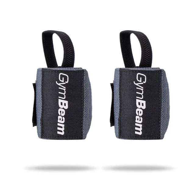 GymBeam Bandáže na zápěstí FIRM dark grey