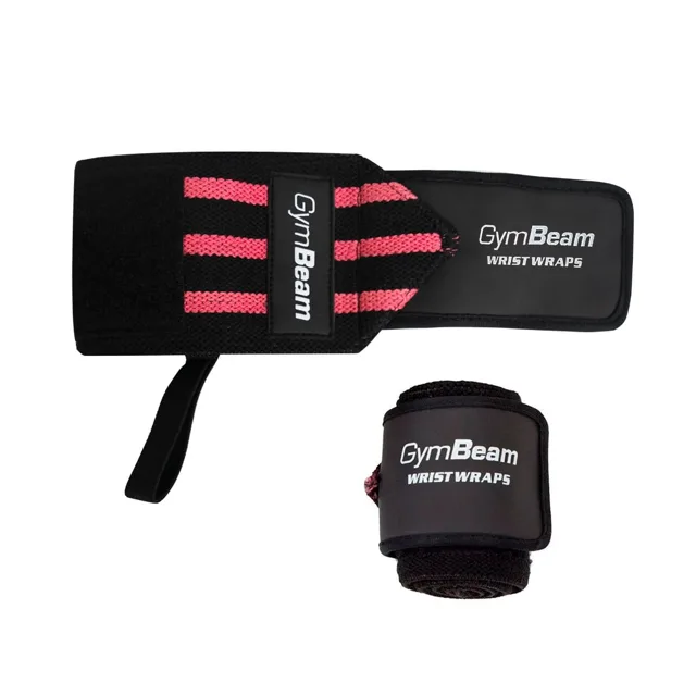 GymBeam Bandáže na zápěstí Pink