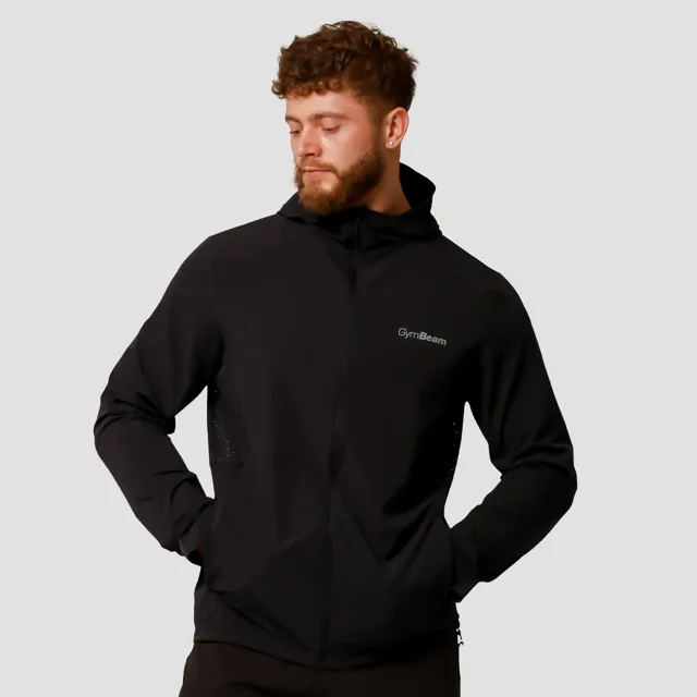 GymBeam Běžecká bunda Pulse Black