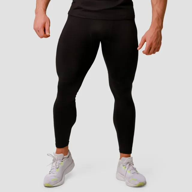 GymBeam Běžecké legíny Pulse Black