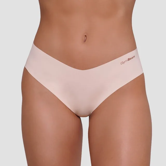 GymBeam Bezešvé kalhotky Classic 3Pack Beige