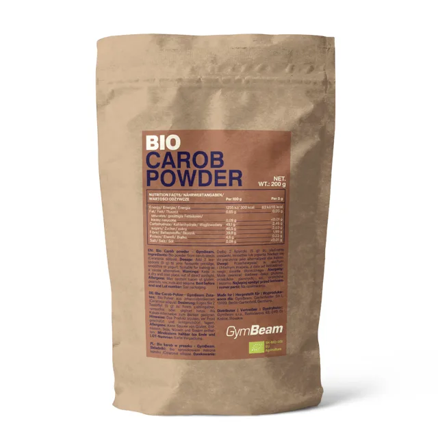 GymBeam BIO Karobový prášek