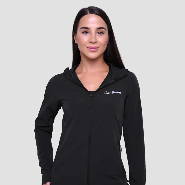 GymBeam Dámská běžecká bunda Pulse Black