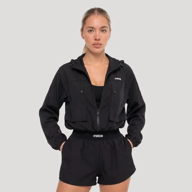 GymBeam Dámská bunda Flow Black