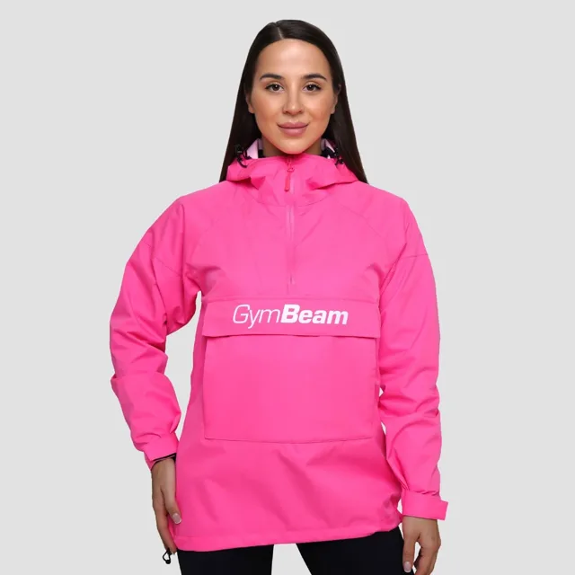 GymBeam Dámská bunda Rain Smock Fuchsia