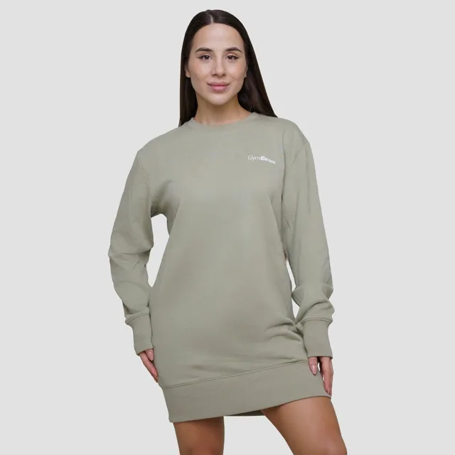 GymBeam Dámská mikina Agile Longline Sage