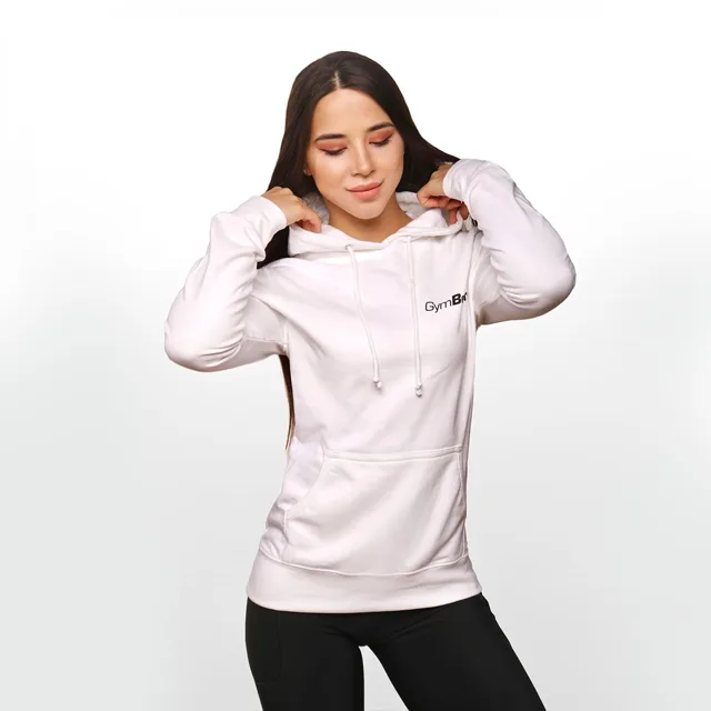 GymBeam Dámská mikina PRO Hoodie White