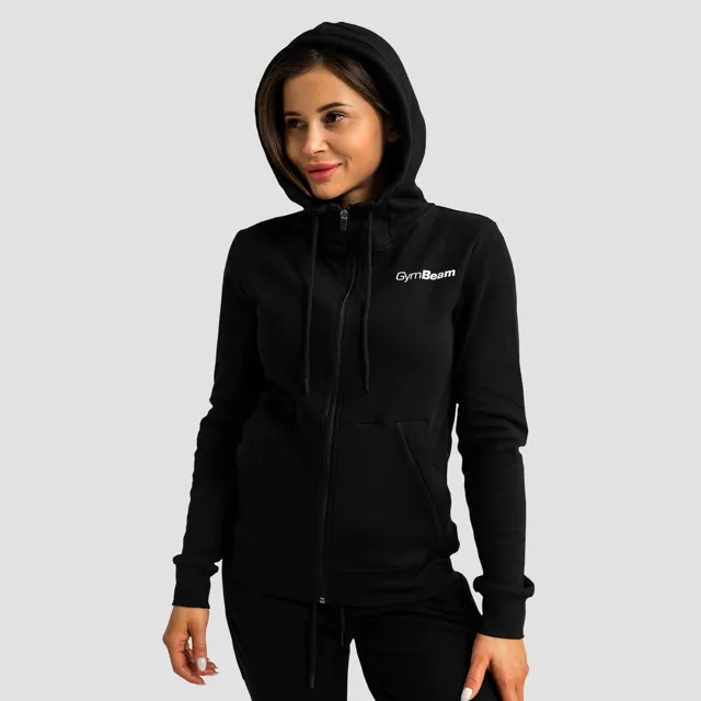 GymBeam Dámská mikina se zipem Limitless Black