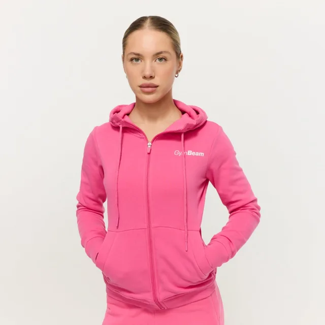 GymBeam Dámská mikina se zipem Limitless Dragonfruit
