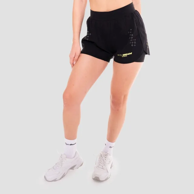 GymBeam Dámské 2in1 šortky Pace Black