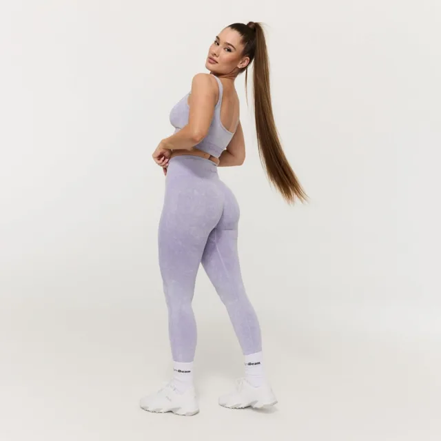 GymBeam Dámské bezešvé legíny Lift Violet