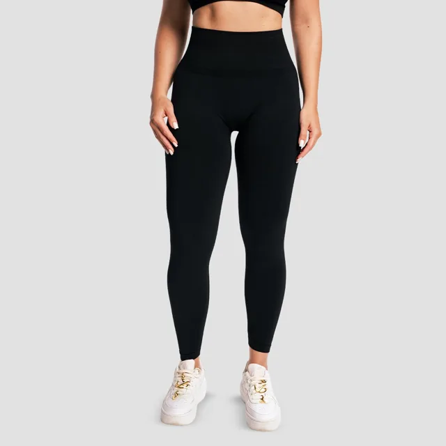 GymBeam Dámské Bezešvé Legíny Sculpt Black
