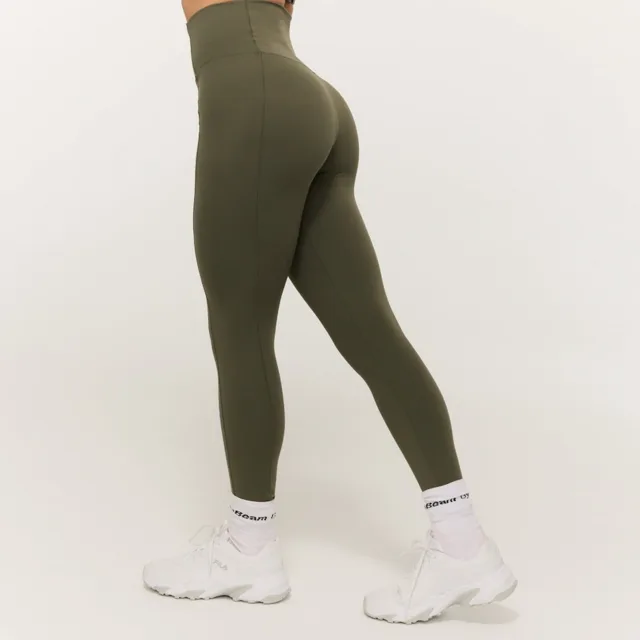 GymBeam Dámské legíny Combat Olive Grey