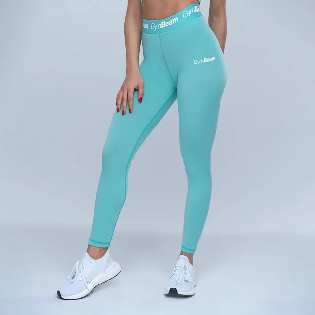 GymBeam Dámské legíny Simple Turquoise