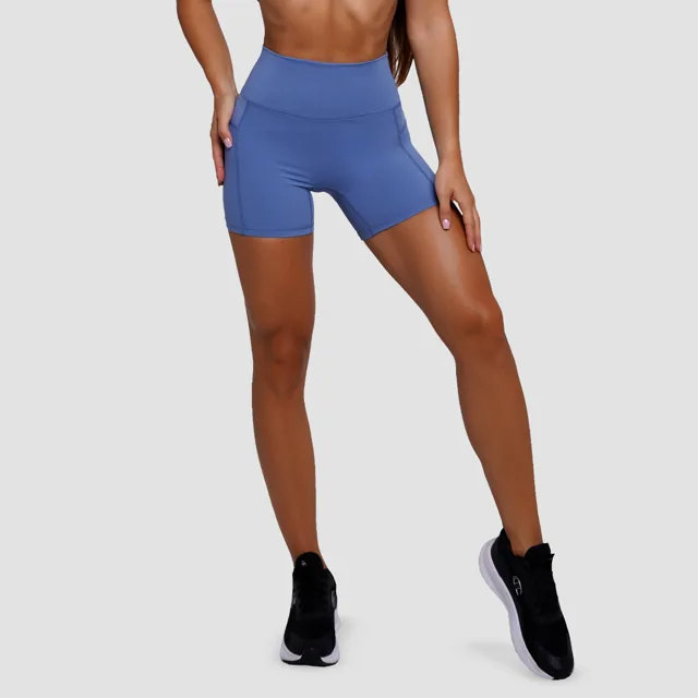GymBeam Dámské šortky FIT Steel Blue