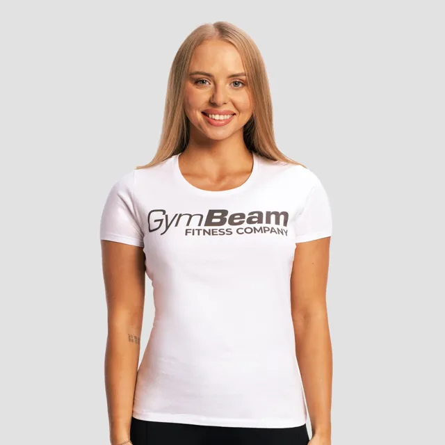 GymBeam Dámské tričko Fitness White
