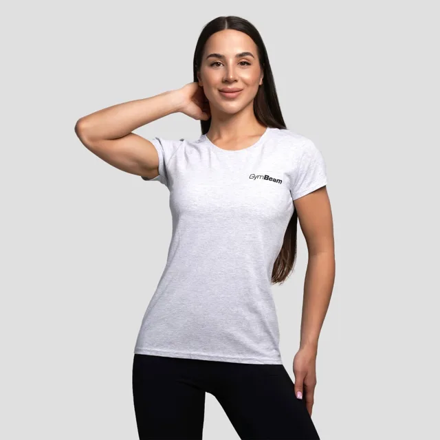 GymBeam Dámské triko Basic Heather Grey