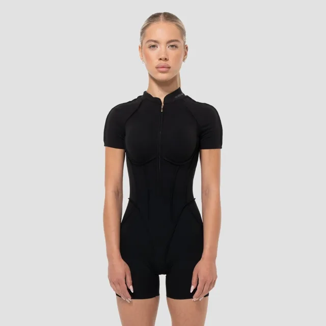 GymBeam Dámský overal Cosmo Black
