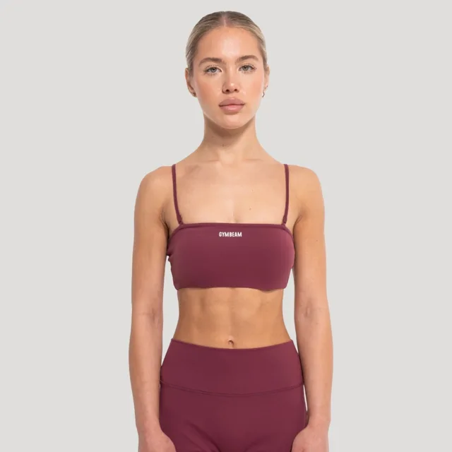 GymBeam Dámský sportovní top Flow Wine