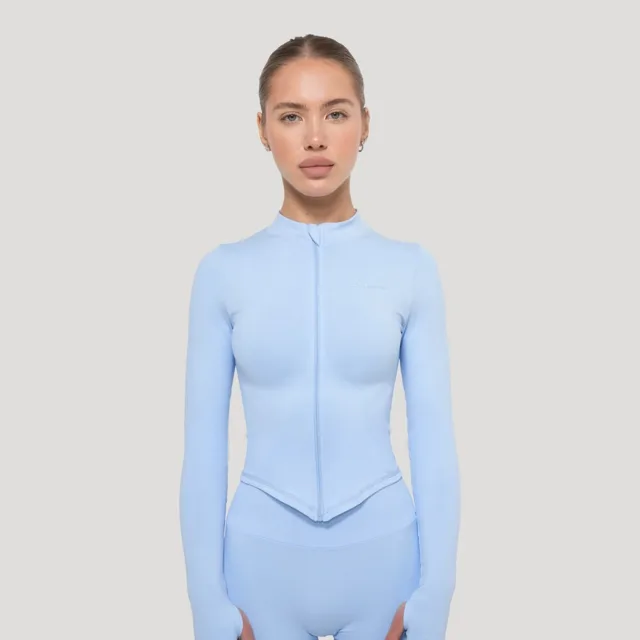 GymBeam Dámský sportovní top Luma Baby Blue