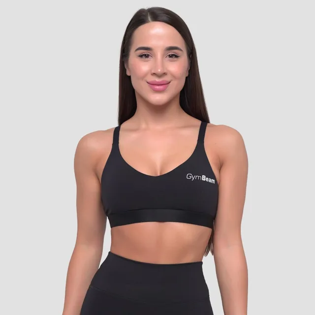 GymBeam Essence String Sports Bra Black