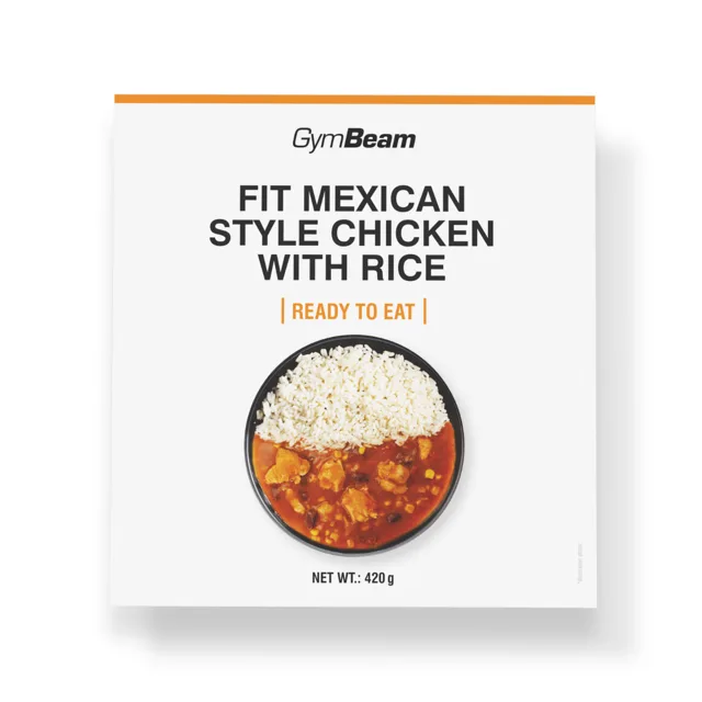 GymBeam FIT Kuřecí s rýží na mexický způsob Ready to eat