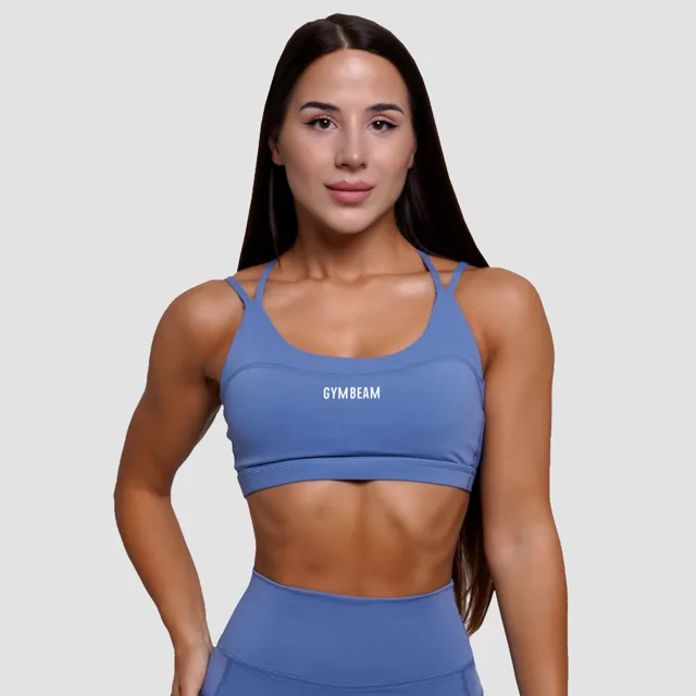 GymBeam FIT Sportovní podprsenka FIT Steel Blue