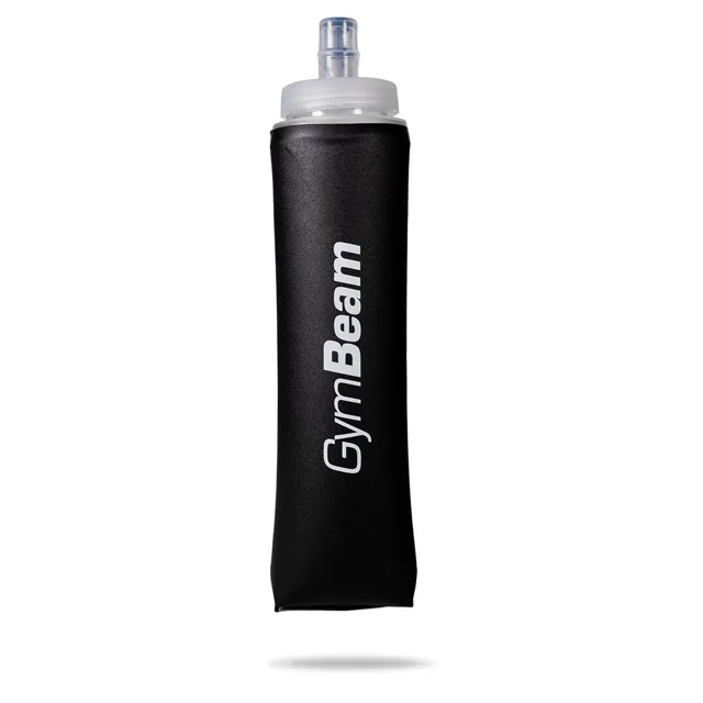 GymBeam Fľaša Hydra Soft Flask Black 500 ml