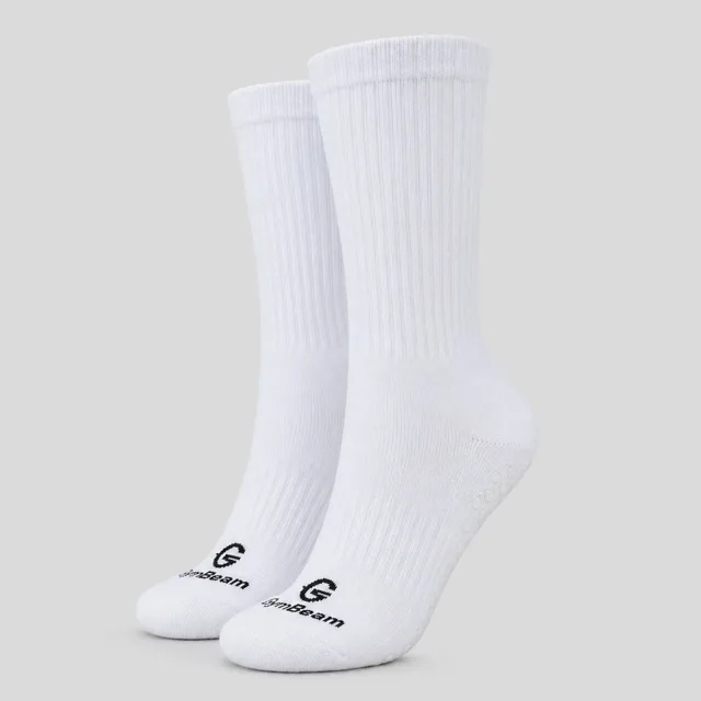 GymBeam Funkční ponožky Crew White