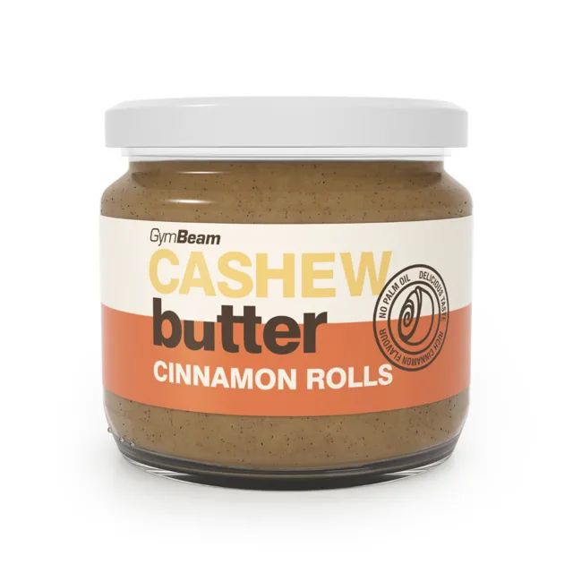 GymBeam Kešu máslo - Cinnamon rolls
