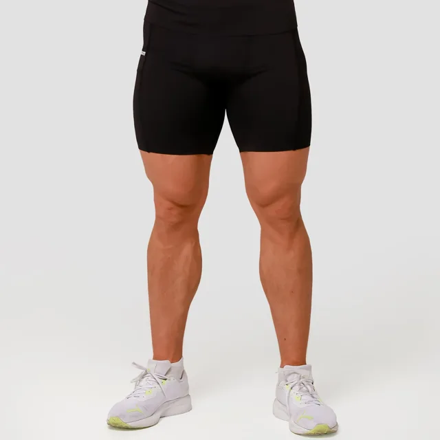 GymBeam Kompresní šortky Mid Black