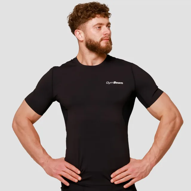 GymBeam Kompresní tričko Mid Black