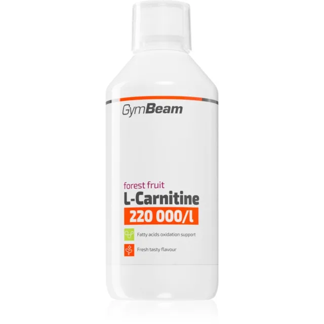GymBeam L-Carnitine 220 000 mg/l doplněk stravy pro sportovce příchuť Forest Fruit 500 ml