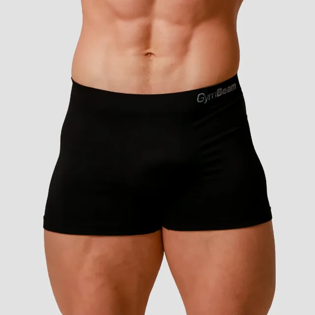 GymBeam Men’s Seamless Boxers 2Pack Black
