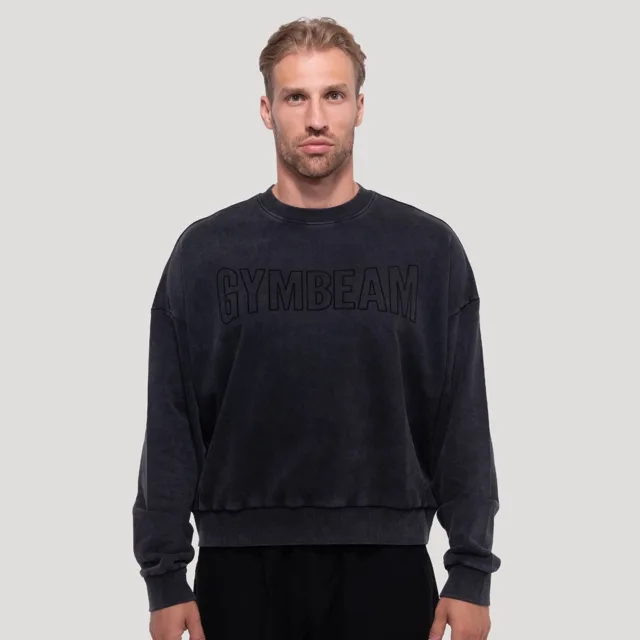 GymBeam Mikina Persistence Washed Black