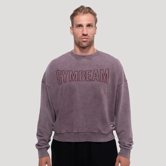 GymBeam Mikina Persistence Washed Brown