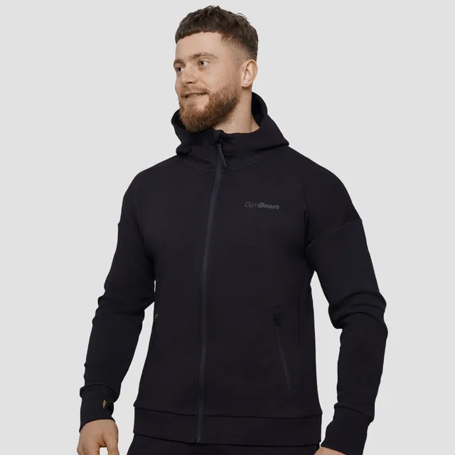 GymBeam Mikina se zipem Agile Onyx