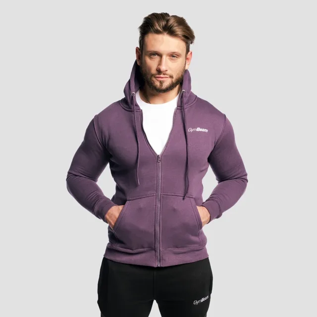 GymBeam Mikina Zipper Hoodie Obsidian