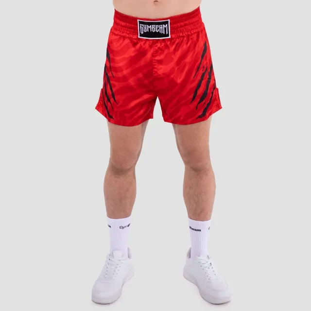 GymBeam Muay-Thai Šortky Grind Red