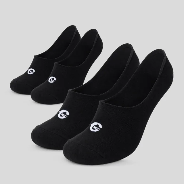 GymBeam No-show Socks 2Pack Black