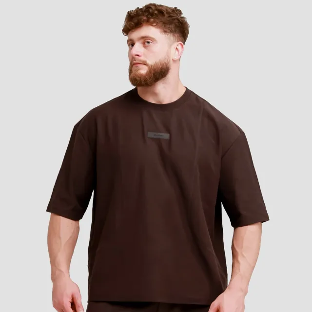 GymBeam Oversized Unstoppable T-shirt Brown