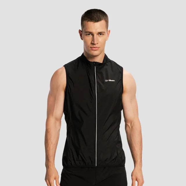 GymBeam Pánská běžecká vesta Pulse X Black