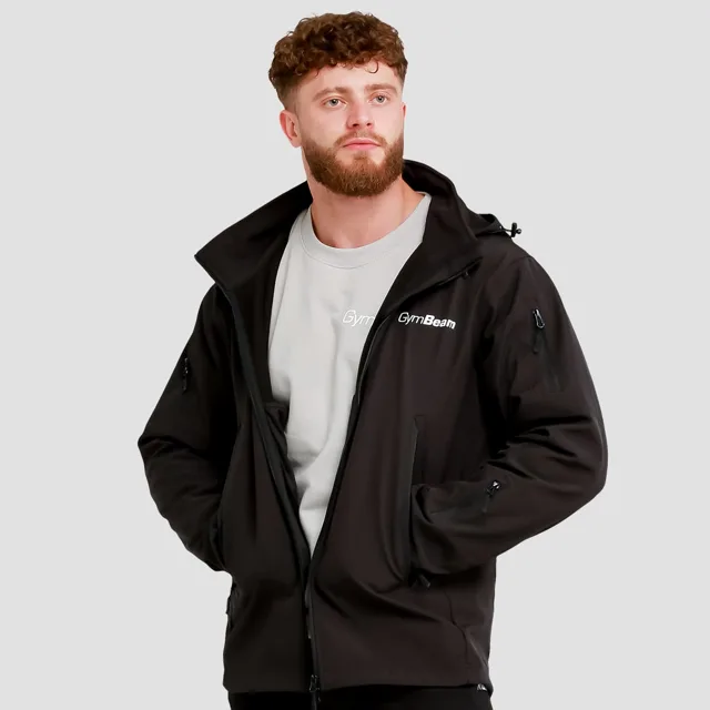 GymBeam Pánská bunda Softshell Black