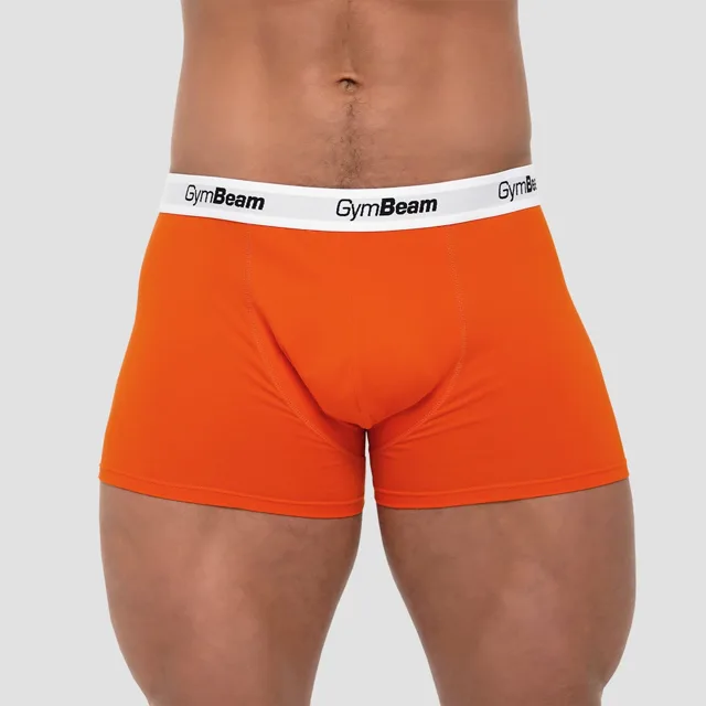 GymBeam Pánske boxerky  Essentials 3Pack Orange
