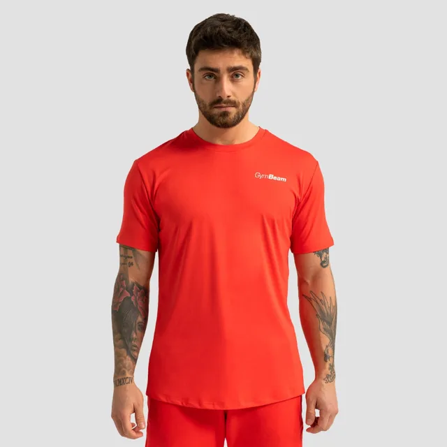 GymBeam Pánské sportovní tričko Limitless Hot Red