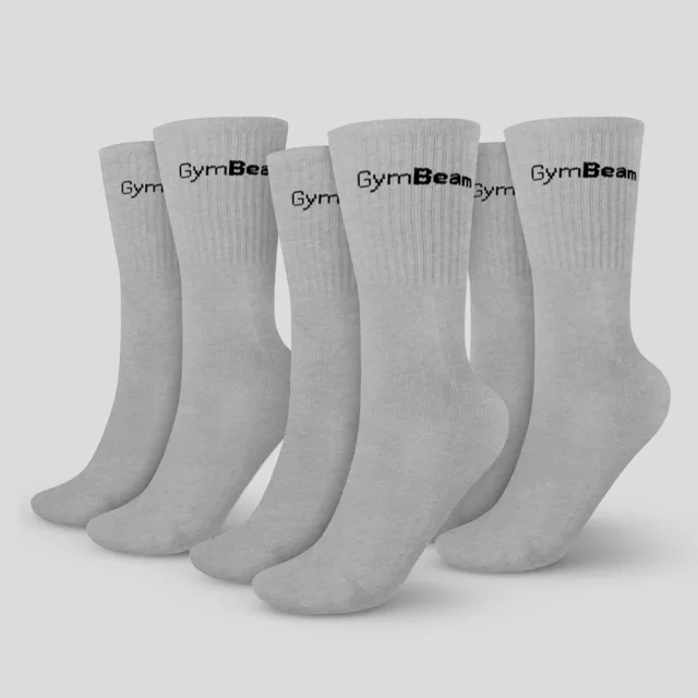 GymBeam Ponožky 3/4 Socks 3Pack Grey