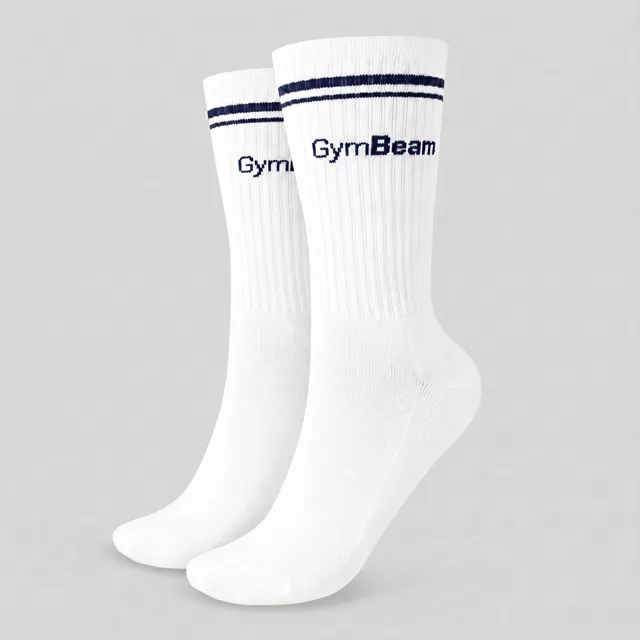 GymBeam Ponožky Crew White