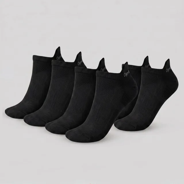 GymBeam Ponožky Tab 3Pack Black