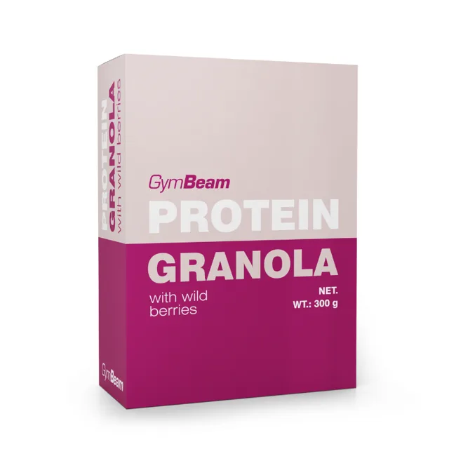 GymBeam Proteinová granola s lesním ovocem